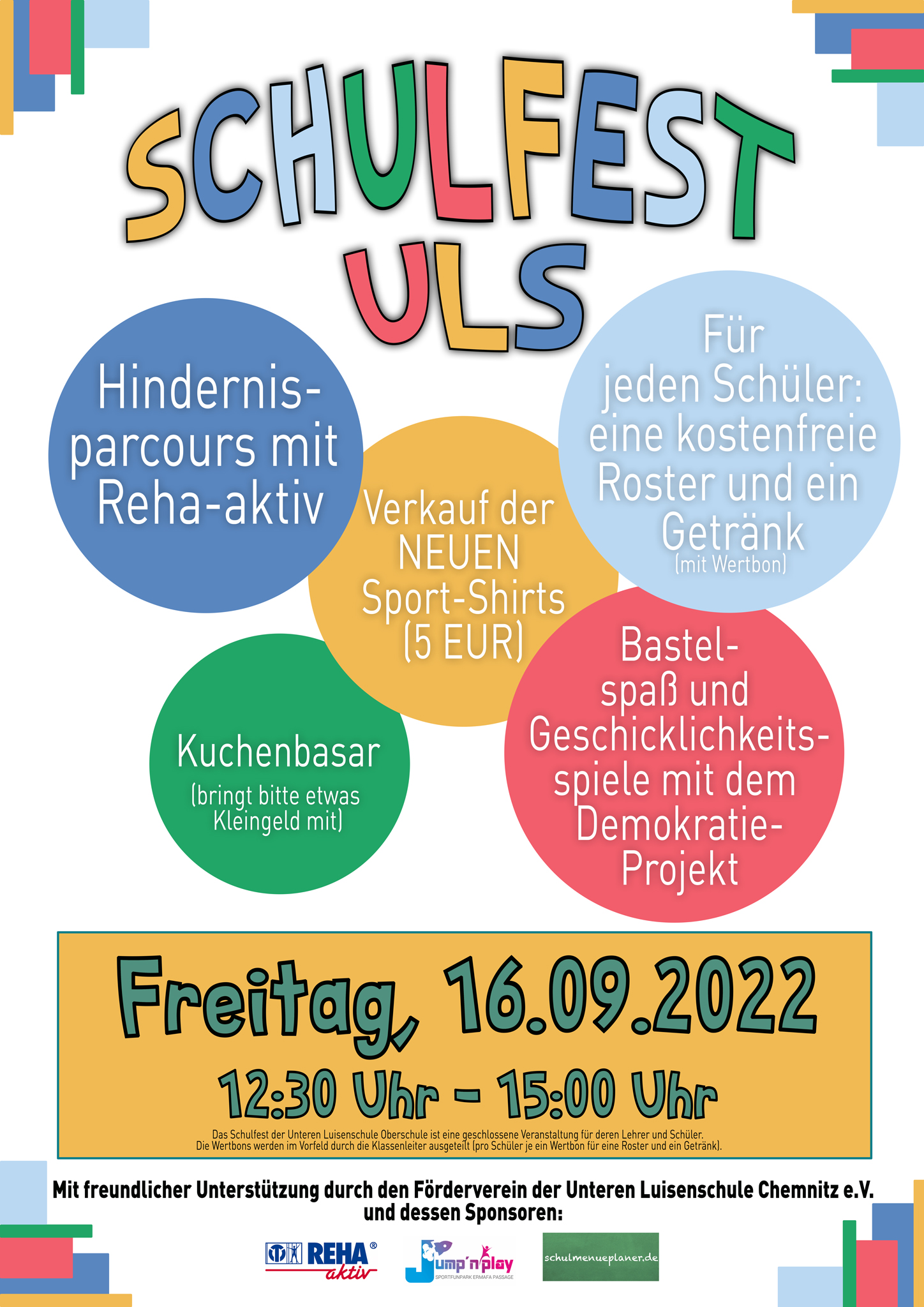 Schulfest-Plakat